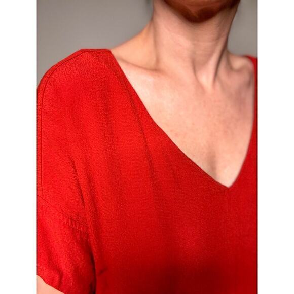 XS Red Madewell Mini Shirtdress- Casual and relaxed - Picture 4 of 6